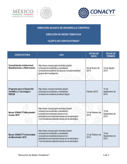 DIRECCI&Oacute;N ADJUNTA DE DESARROLLO CIENT&Iacute;FICO