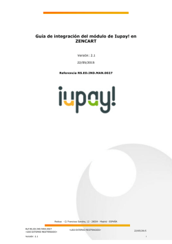 Guía de integración iupay para ZenCart