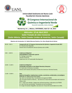 Programa - Eventos - Universidad Autónoma de Nuevo León