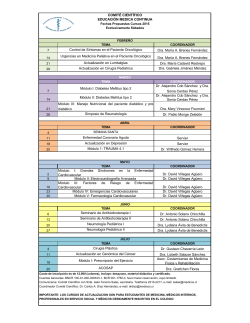 Programa EMC 2015, P.. - Colegio de Médicos y Cirujanos de Costa