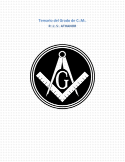 Temario del Grado de C:.M:.