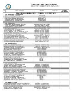 Directorio de Empleados - Corte de Constitucionalidad