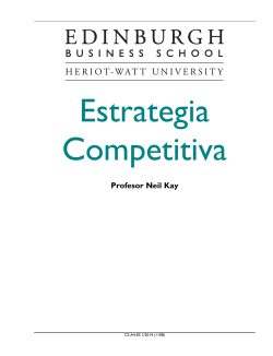 Estrategia Competitiva - Edinburgh Business School