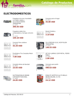 Catálogo de Productos