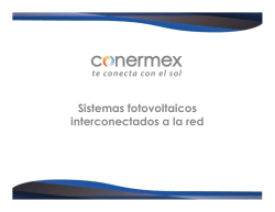 Sistemas fotovoltaicos interconectados a la red