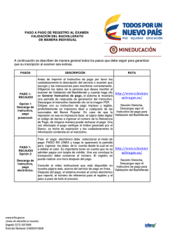Instructivo paso a paso Validaci&oacute;n