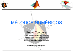Métodos Numéricos - Universidad de Cantabria