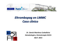 Eltrombopag en LMMC - SAHH - Sociedad Asturiana de