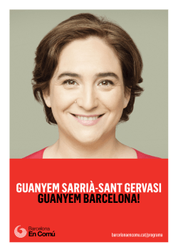 guanyem SaRRIÀ-SanT geRVaSI guanyem baRcelona!