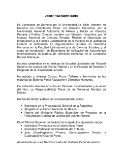 Dr. Paul Martín Barba - Instituto de Estudios Judiciales
