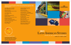 Final Program - Latin American Studies