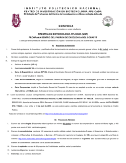 INSTITUTO POLITECNICO NACIONAL - Centro de Investigaci&oacute;n en