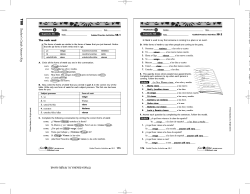 Teacher`s Guide Answer Key