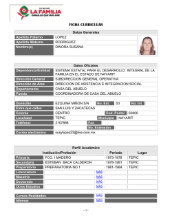 Perfil Académico / Datos Académicos