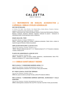 Antecedentes CALZETTA Construcciones