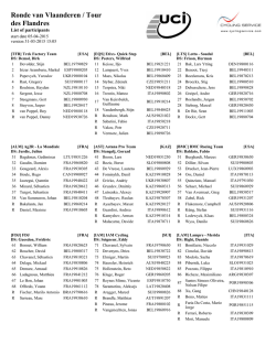 Ronde van Vlaanderen / Tour des Flandres