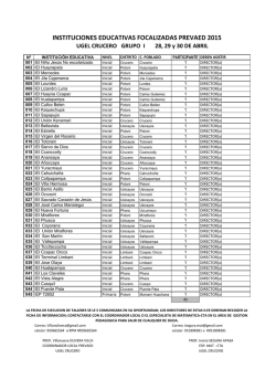 ii.ee focalizadas grupo i_2015