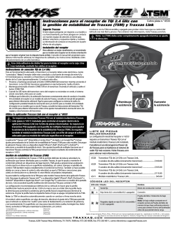 Instrucciones para el receptor de TQi 2.4 GHz con la
