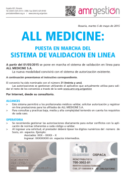 all medicine – validador on line