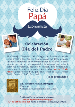 INVITACION - DIA DEL PADRE - Colegio de Economistas de Lima
