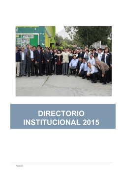 Directorio Institucional - Gobierno Regional de Hu&aacute;nuco