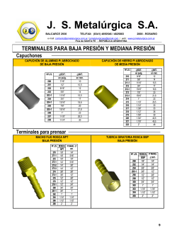 Terminales para Baja y Mediana Presión