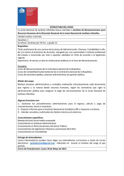 ESTRUCTURA DEL AVISO La Junta Nacional de Jardines