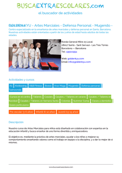 GOLDEN KYU - Artes Marciales - Defensa Personal