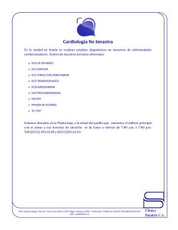 Cardiología No Invasiva