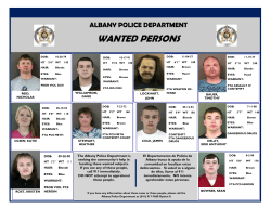 WANTED PERSONS - City of Albany