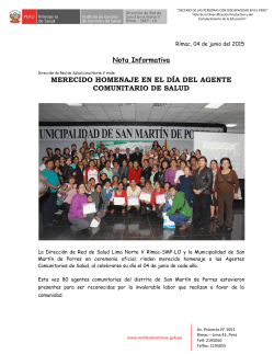 merecido homenaje en el d&iacute;a del agente comunitario de salud
