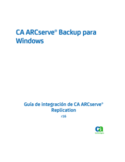 Guía de integración de CA ARCserve Replication de CA ARCserve