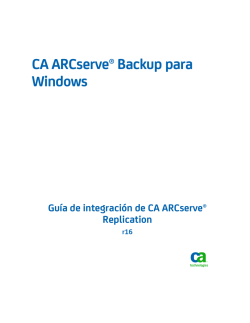 Gu&iacute;a de integraci&oacute;n de CA ARCserve Replication de CA ARCserve