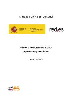 Dominios activos por Agente Registrador