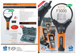D&iacute;ptico publicitario KITS F3000