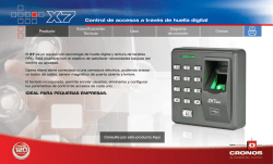 Control de accesos a trav&eacute;s de huella digital