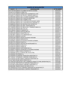 AGENTES DE RECAUDACIÓN
