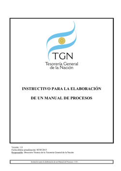 instructivo para la elaboración de un manual de procesos