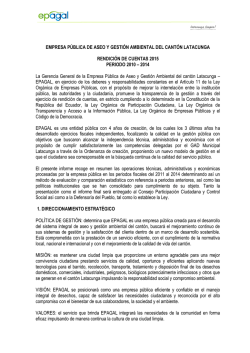 informe gestion 2010-2014
