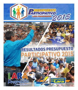 PARTICIPATIVO 2015 - Sala Situacional Estratégica