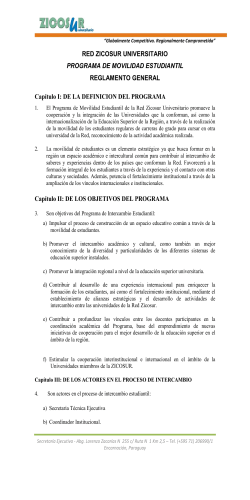 Reglamento - Universidad Nacional de Asunción