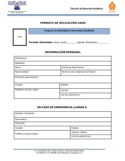 Formato de solicitud - Dirección de Apoyo Académico a Estudiantes