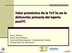 Valor de la troponina T de alta sensibilidad como factor pronóstico