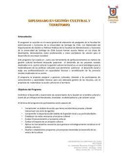 diplomado en gesti&oacute;n cultural y territorio