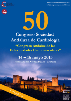 Programa  - Congreso SAC Granada 2015