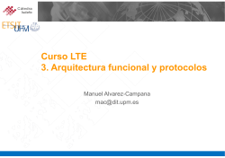 Curso LTE 3. Arquitectura funcional y protocolos