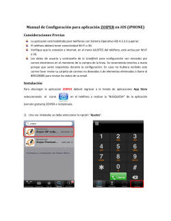 Manual de Configuración para aplicación ZOIPER en iOS (iPHONE)
