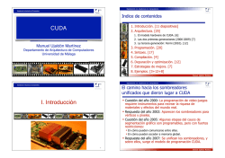 CUDA I. Introducción - CAPAP-H