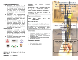 II Jornadas Universitarias Alimentos de Granada, Manantial de