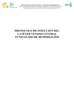 Protocolo de infección del catéter de hemodiálisis